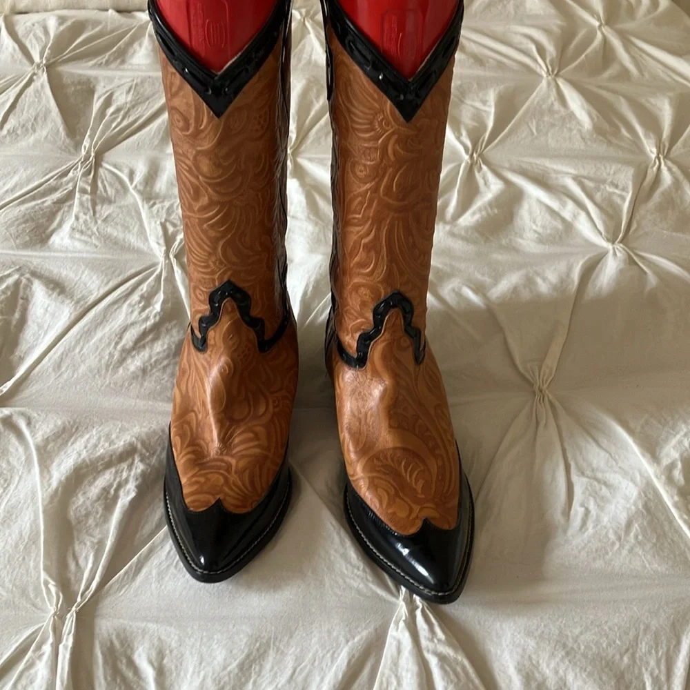 Donald J. Pliner cowboy boots size 38 - Picture 3 of 6